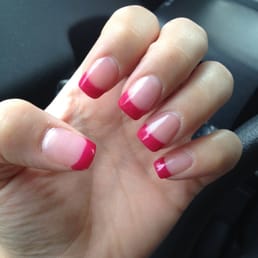 My nails look okay, but I definitely think she could have taken more time on them and did a better job on the tips.
