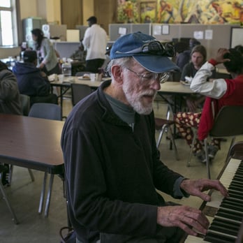 Berkeley Food & Housing Project - "I try to keep it lively, but several of the diners request ballads like 'Over the Rainbow,' 'What a Beautiful World,' and 'Amazing Grace'." - Homeless Shelters Near Me - Berkeley, California