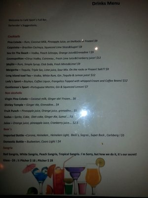 Menu photo 2 Cafe Sport Restaurant Williston Park, NY Menu photo 2 Cafe Sport Restaurant Williston Park, NY