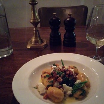 Cafe Murano - Small plate of pumpkin gnocchi, sage butter, walnuts and gorgonzola. - Italian Near Me - London, XGL