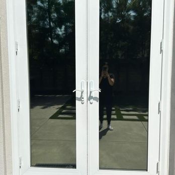 Prodigy Window Tint - View from outside with reflective film installed on the interior for privacy - Car Window Tinting Near Me