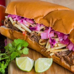 The Triple Threat Truck - Short Rib Ropa Vieja Sandwich