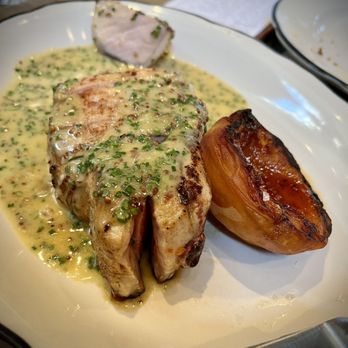 Tall John's - Pork dish with peach - American Near Me - Asheville, North Carolina Tall John's - Pork dish with peach - American Near Me - Asheville, North Carolina