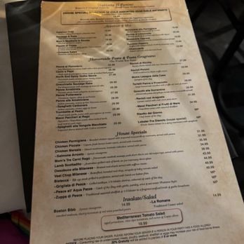 Trattoria Il Panino - Menu - Italian Near Me - Boston, Massachusetts Trattoria Il Panino - Menu - Italian Near Me - Boston, Massachusetts
