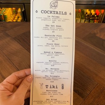Cry Baby's - Cocktail menu - Cocktail Bars Near Me - Gainesville, Florida