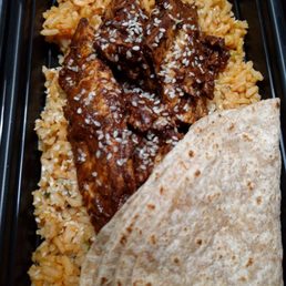 Off menu item, mole chicken