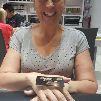 Herbal Nails & Spa - Big smiles for a great nail tech! Thanks Trish! - Nail Salons Near Me - Gilbert, Arizona