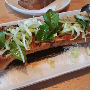 Joule - Bone marrow, spicy anchovy butter, leek 12 - Korean Near Me - Seattle, Washington Joule - Bone marrow, spicy anchovy butter, leek 12 - Korean Near Me - Seattle, Washington