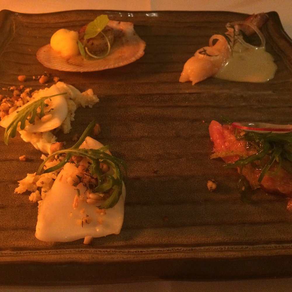 Seafood tapas
