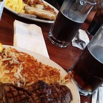 J & J's Diner - New castle fresh off the tap. Caught it as soon as they put a new keg in. And only $6?? Yes. steak and eggs?? Yes. Just do it. - Diners Near Me - San Jacinto, California J & J's Diner - New castle fresh off the tap. Caught it as soon as they put a new keg in. And only $6?? Yes. steak and eggs?? Yes. Just do it. - Diners Near Me - San Jacinto, California