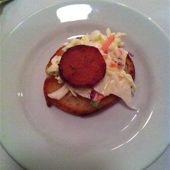 Atlas Eats Kitchen & Bake Shop - New Orleans Amuse Bouche of Smoky Sausage and Flavorful Coleslaw on a Toasty Baguette - Breakfast & Brunch Near Me - Irondequoit, New York