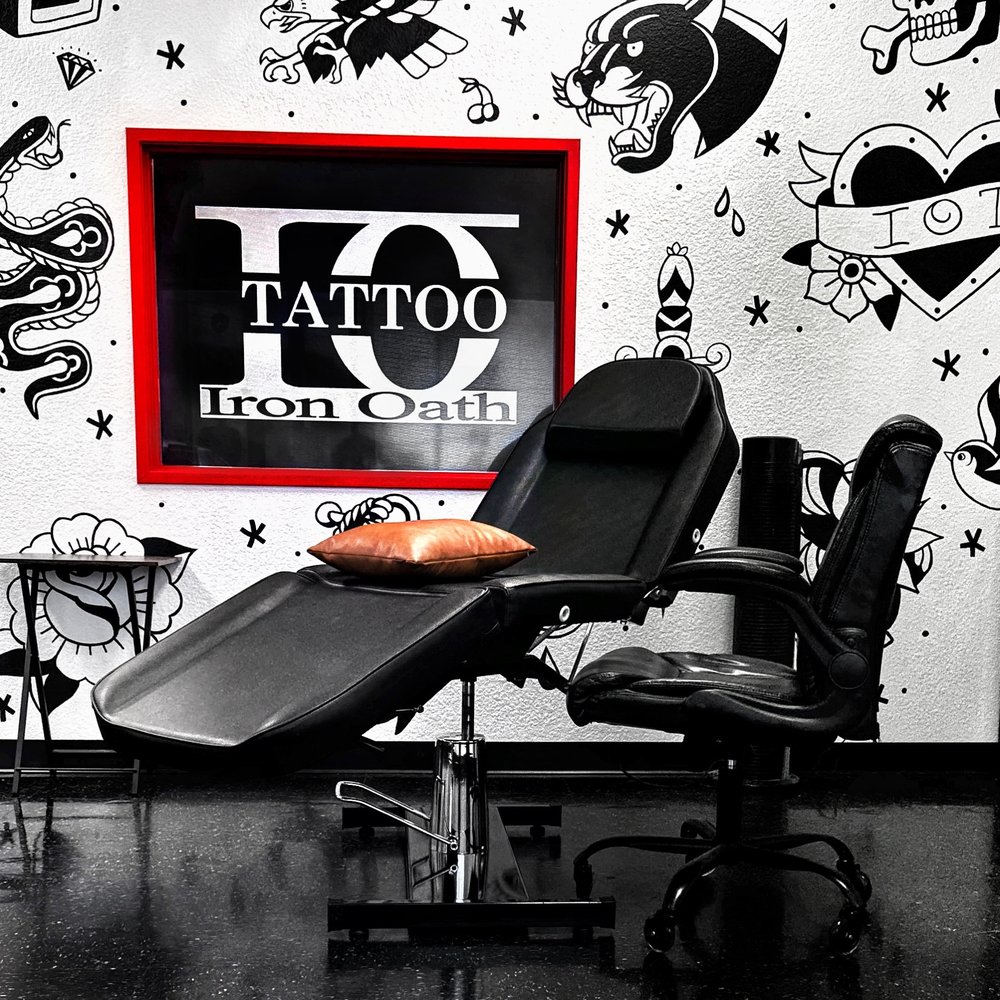 Iron Oath Tattoo Logo
