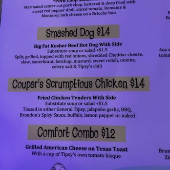 Tipsy McSway's - Tipsy McSway's -- menu - Music Venues Near Me - Brunswick, Georgia