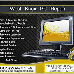 West Knox PC Repair - On-Site & Drop-Off           Computer  Service Available