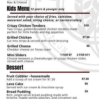 That Brewery & Pub - Kids and Sides/ Add ons - Pubs Near Me - Pine, Arizona That Brewery & Pub - Kids and Sides/ Add ons - Pubs Near Me - Pine, Arizona