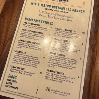 Bar Tulio's - Menu - Mexican Near Me - Miami, Florida