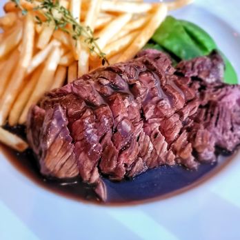 Bliss 46 Bistro - Steak D'unglet With Pomme Frites & Haricot Vert. Best of the night. Outstanding steak with a good sauce - French Near Me - Sunnyside, New York Bliss 46 Bistro - Steak D'unglet With Pomme Frites & Haricot Vert. Best of the night. Outstanding steak with a good sauce - French Near Me - Sunnyside, New York