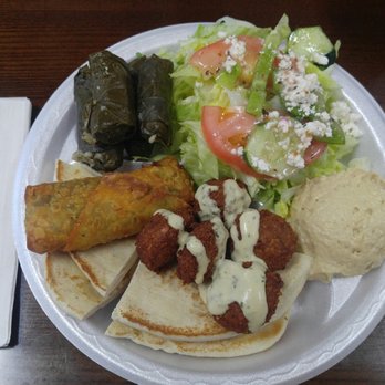 Nazareth Bread - Veggie platter. So yummy! - Mediterranean Near Me - Greensboro, North Carolina