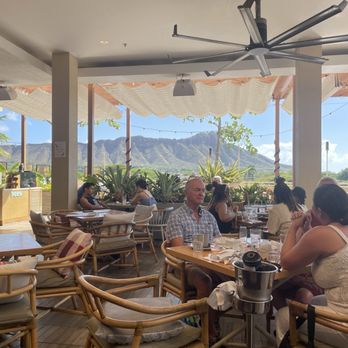Deck. - View from our table - Hawaiian Near Me - Honolulu, Hawaii