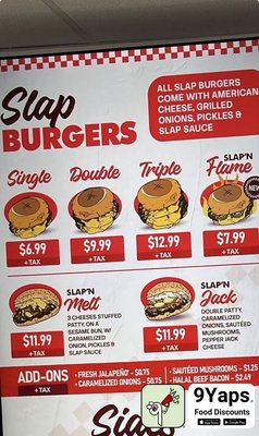 Menu photo 1 Slap Burger Tampa, FL Menu photo 1 Slap Burger Tampa, FL