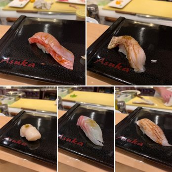 Asuka - First 5 pieces of the omakase sushi course - Sushi Bars Near Me - Los Angeles, California Asuka - First 5 pieces of the omakase sushi course - Sushi Bars Near Me - Los Angeles, California