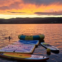 Beautiful sunset at our favorite lake.