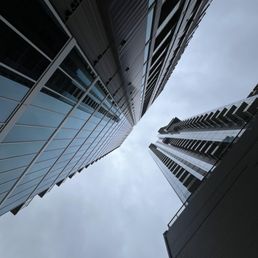 View Looking Up From The Rooftop Lounge Area