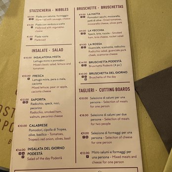 Osteria del Podestà - Menu - Italian Near Me - Bologna, BO Osteria del Podestà - Menu - Italian Near Me - Bologna, BO