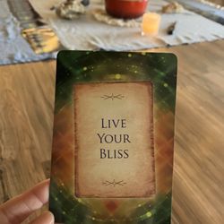 One of the oracle cards from a workshop!