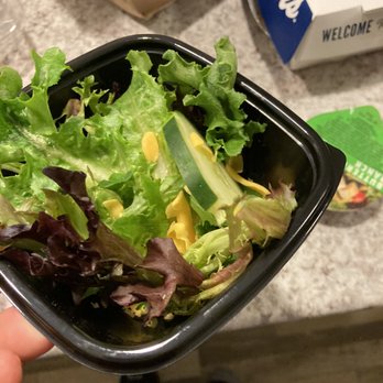 Culver's - The most expensive side salad ever for price per pound. It cost $3.19 and was almost the same size as the dressing container - Burgers Near Me - South Bend, Indiana