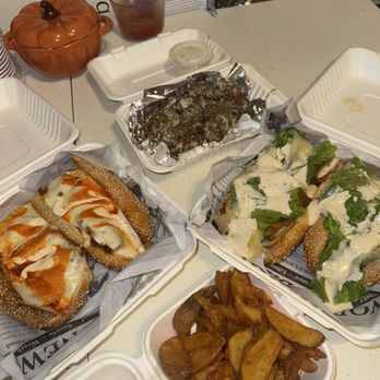 Genova Pizza - Caesar cutlet, buff cutlet, wedges & garlic parm wings. Everything was amazing!! - Pizza Near Me - Audubon, New Jersey