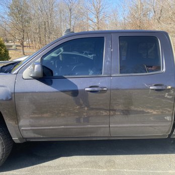 Mallard Detailing - Silverado with windshield visor and front windows tinted. - Car Window Tinting Near Me Mallard Detailing - Silverado with windshield visor and front windows tinted. - Car Window Tinting Near Me