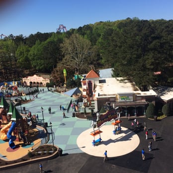 Six Flags Over Georgia - View of park from above - Amusement Parks Near Me - Austell, Georgia