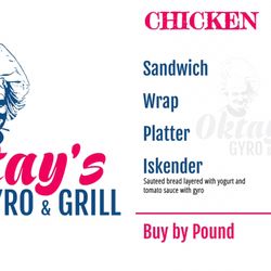 Oktay’s Gyro And Grill - Menu