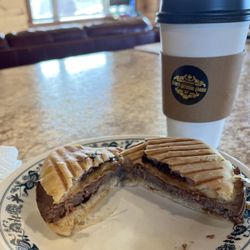 Granite Gathering Grounds - Smoked beef, bacon, bacon jam, gouda cheese, on a panini ciabatta bun
