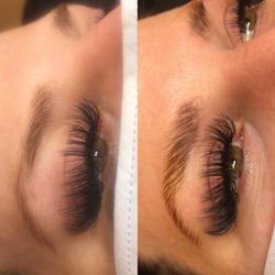 Sorella Beauty Bar Delray - Before and after brow lamination