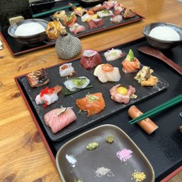 $75 set menu 9 different seasonings