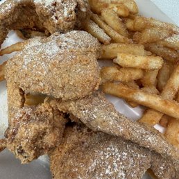 Wings and fries