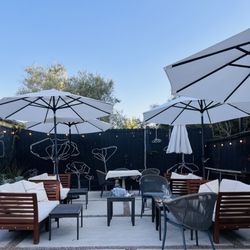 Beer garden.