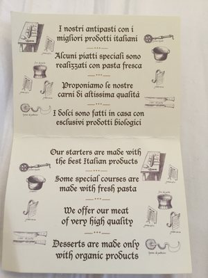 Menu photo 2 Locanda Giulietta e Romeo Rome, RM Menu photo 2 Locanda Giulietta e Romeo Rome, RM