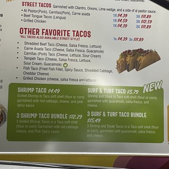 El Indio Real Mexican Food - Taco menu - Ice Cream & Frozen Yogurt Near Me - Gainesville, Florida El Indio Real Mexican Food - Taco menu - Ice Cream & Frozen Yogurt Near Me - Gainesville, Florida