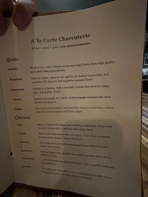 Menu photo 7 The Wine Bunker Alabaster, AL