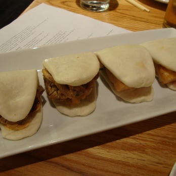 Uncle - Steamed Buns.  LEFT : Soft Shell Crab, RIGHT Shrimp - UNCLE - September 29th 2014 - Asian Fusion Near Me - Denver, Colorado