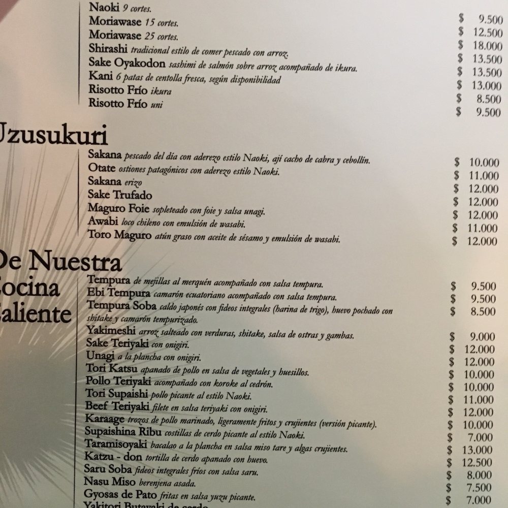 Naoki - Menu1 - Japanese Near Me - Santiago, RM Naoki - Menu1 - Japanese Near Me - Santiago, RM