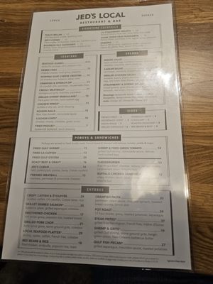 Menu photo 3 Jed's Local Restaurant & Bar Baton Rouge, LA