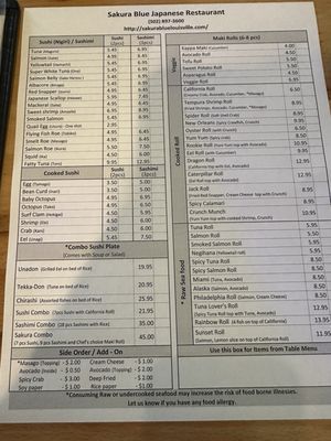 Menu photo 2 Sakura Blue Louisville, KY Menu photo 2 Sakura Blue Louisville, KY