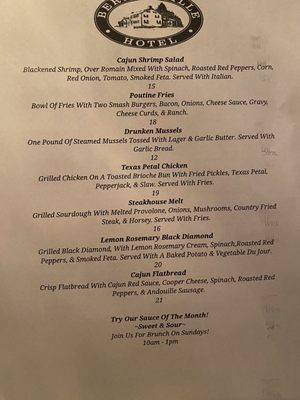 Menu photo 2 The Berlinsville Hotel Walnutport, PA Menu photo 2 The Berlinsville Hotel Walnutport, PA