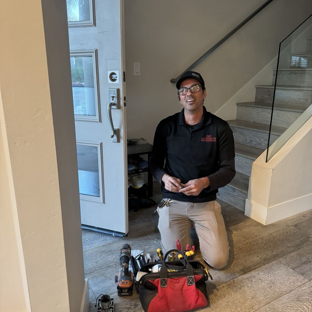Isaac rekeying my home. Isaac rekeying my home.