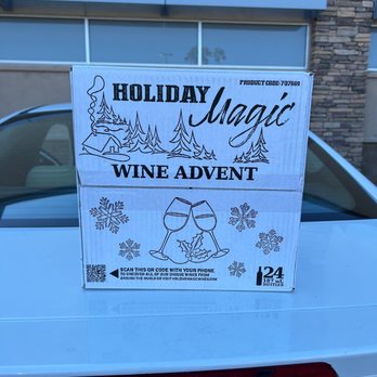 ALDI - The front of the wine advent calendar box where I would've opened it prior to trying to return it less than 24 hrs later. - Grocery Near Me - Escondido, California