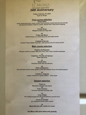 Menu photo 6 Il Moro Restaurant Los Angeles, CA
